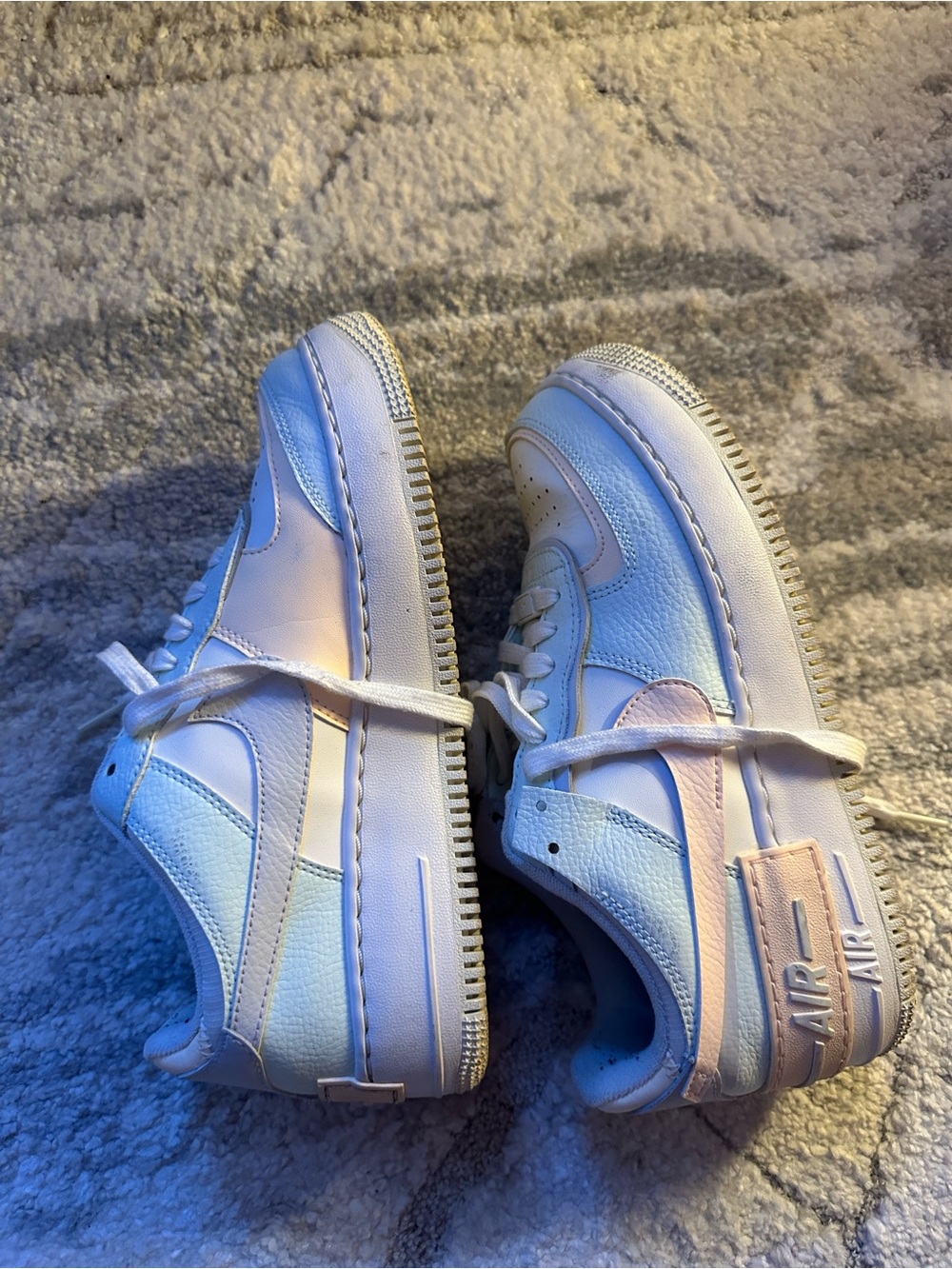 Nike Women's White & Light Pink Low-Top Sneakers